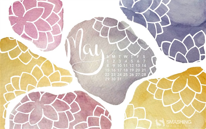 Papel de Parede Calendário de Pedra Dahlias-Maio 2016 Visualizações:6049