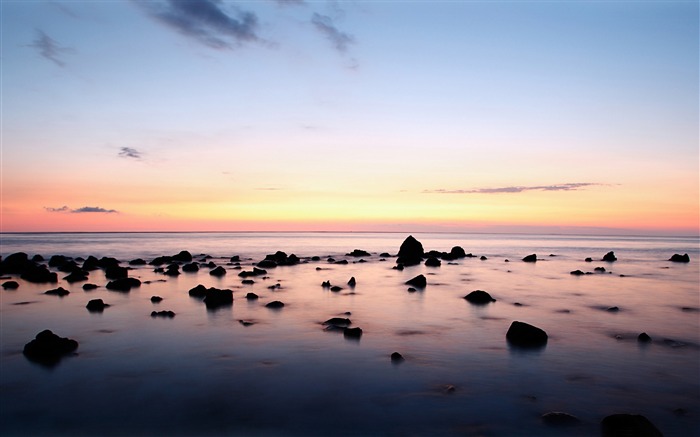 Sunset Ocean Evening Horizon-LOMO foto wallpaper HD Visualizações:6736