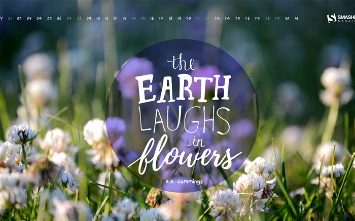 The Earth Laughs In Flowers-May 2016 Calendar Wallpaper Views:6243 Date:2016/4/30 6:03:39