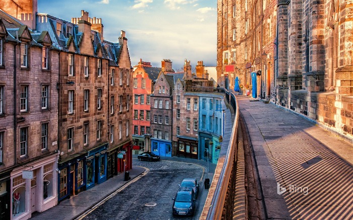 West Bow street in Edinburgh Scotland-2016 Bing Desktop Wallpaper Views:20377 Date:2016/4/4 8:11:21