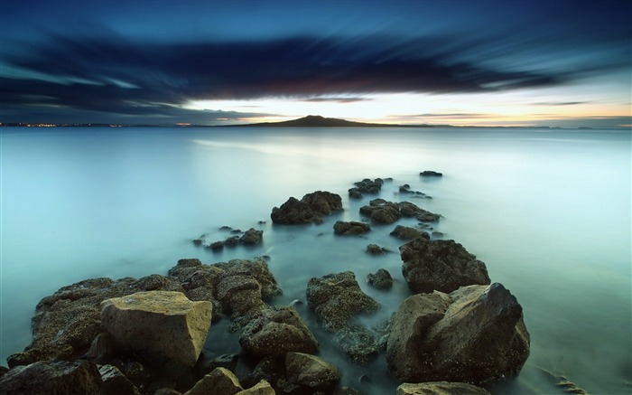 Lake Long Exposure-Widescreen Papel pintado de alta calidad Vistas:8094