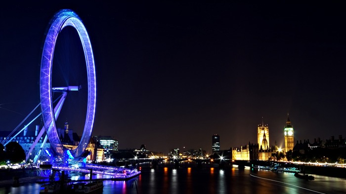 London Eye Night Travel-Cities Photo fondo de pantalla HD Vistas:9792