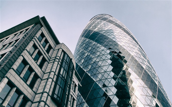 Londres Gherkin bâtiment Skyscrapers-Villes Photo HD Fonds d'écran Vues:8743