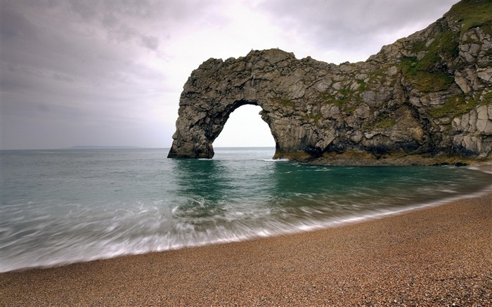 Rochas do arco da costa do mar - Paisagem da natureza HD Wallpaper Visualizações:8421