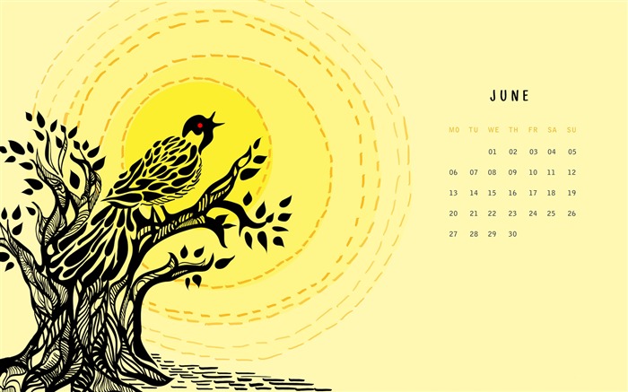 Papel de Parede Calendário Call Of Koel-Junho 2016 Visualizações:6254