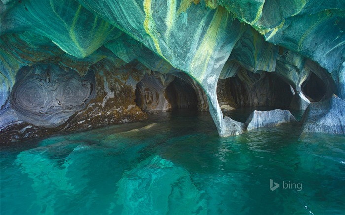 Chili General Carrera Lake Caves-2016 Bing Fond d'écran Vues:8293