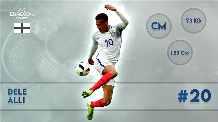 Papel de Parede de Jogador Euro-2016 de Dele Alli Visualizações:8270