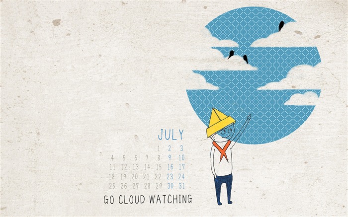 Go Cloud Watching-July 2016 Calendar Wallpaper Views:7902 Date:2016/6/30 7:59:09