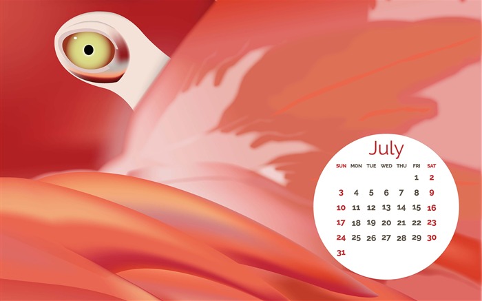 Lovin Summer Vector-July 2016 Calendar Wallpaper Views:6475 Date:2016/6/30 8:14:58