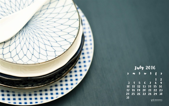 Plates Please-July 2016 Calendar Wallpaper Views:5791 Date:2016/6/30 8:09:25