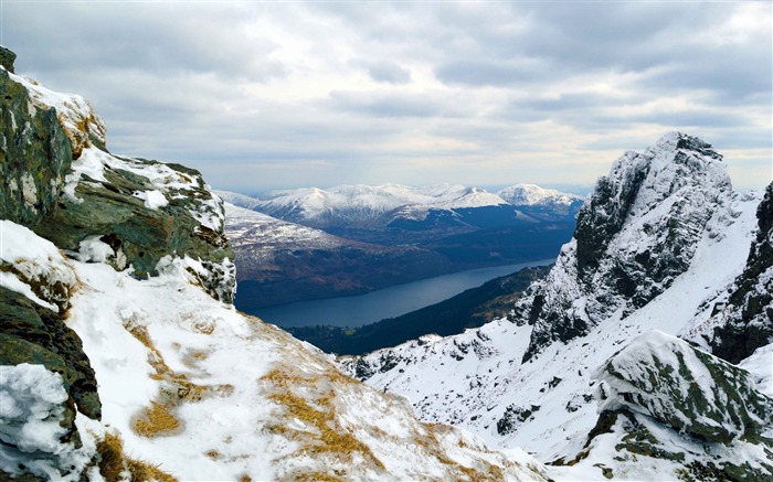 Snowy Mountains Australia Travel-naturaleza HD foto fondo de pantalla Vistas:8008