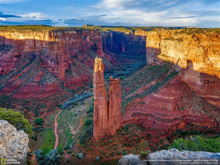 Amanecer en el fondo de pantalla National Geographic Canyon de Chelly-2016 Vistas:10281