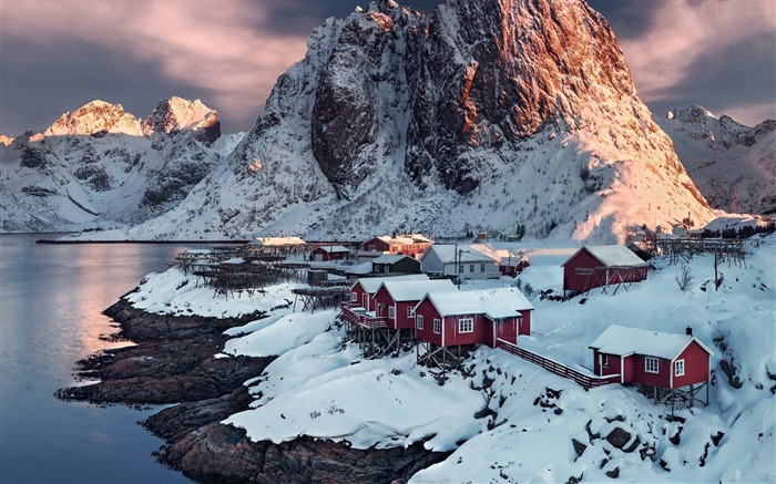 Village Hamnoy norvège-Haute Qualité HD Fond d'écran Vues:8098