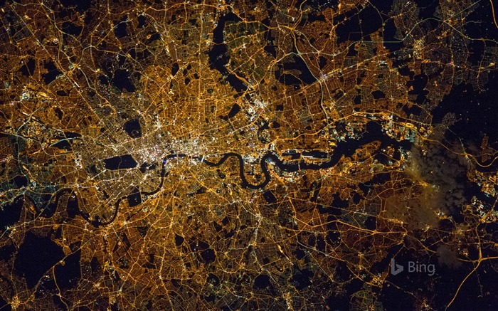 Rua de Londres sob o papel de parede de mesa aéreo 2016 Bing Visualizações:7678