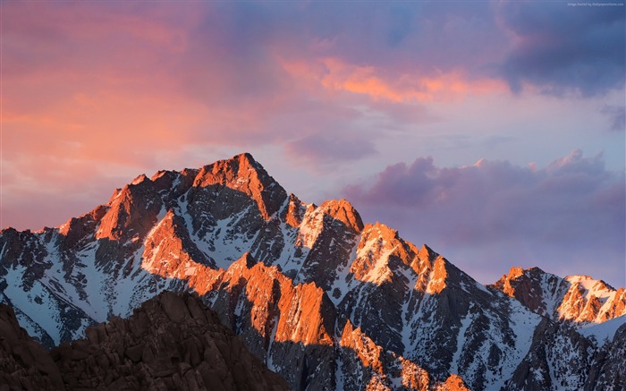 Montagnes macos sierra skye-Paysage Thème Fond d'écran Vues:19727