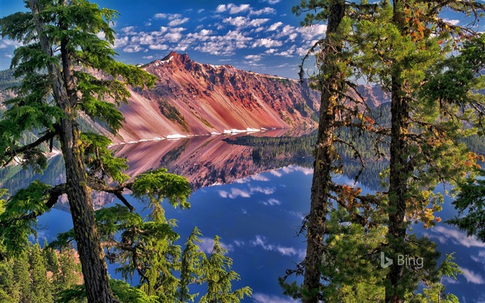 Parque Nacional do Lago Crater de Oregon-2016 Bing Desktop Wallpaper Visualizações:7833