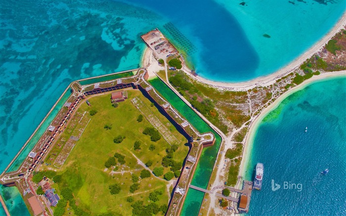 Parque Nacional Dry Tortugas Florida-2016 Bing Fondos de Escritorio Vistas:7083