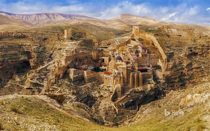 Monasterio de Saba Jerusalén-2016 Bing Fondos de escritorio Vistas:10402