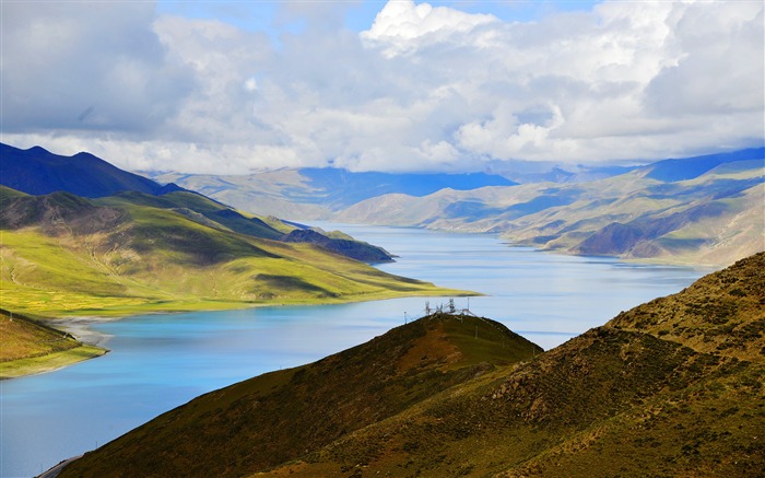 Tibet YamdrokTso Paradise Lake Wallpaper da foto 12 Visualizações:7243