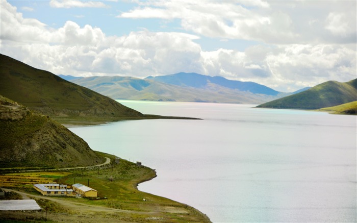 Tibet YamdrokTso Paradise Lake Photo Wallpaper 16 Visualizações:6134