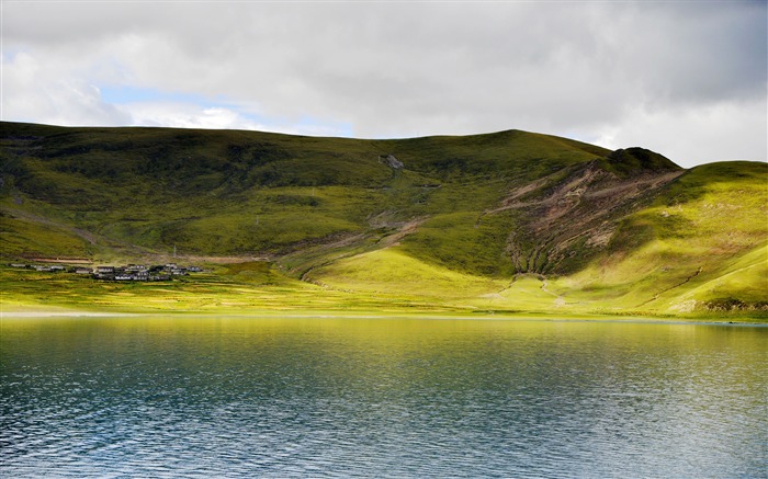 Tibet YamdrokTso Paradise Lake Photo Wallpaper 17 Visualizações:5685