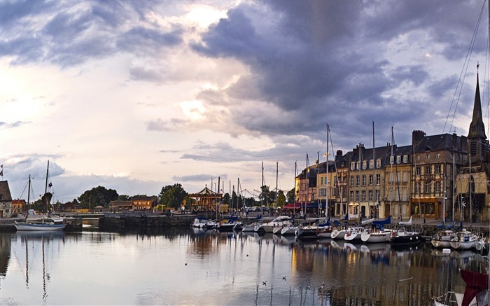 France port de la ville-Voyage Europe photographie fond d'écran Vues:9360