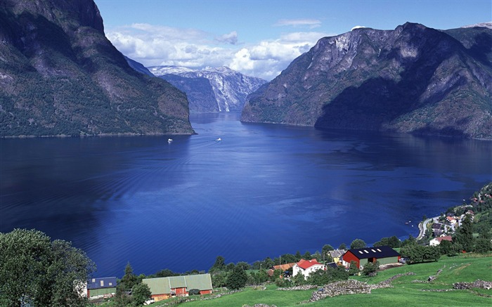 Norvège Rivières Montagnes-Voyage Europe photographie fond d'écran Vues:9186