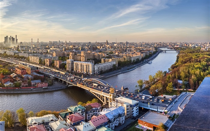 Russie Ville Rivers Pont-Voyage Europe photographie fond d'écran Vues:10534