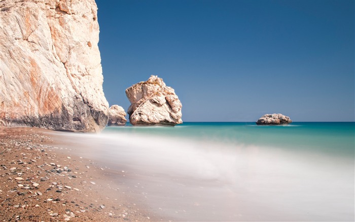 Areia oceano ondas praia-cenário HD Wallpaper Visualizações:8207