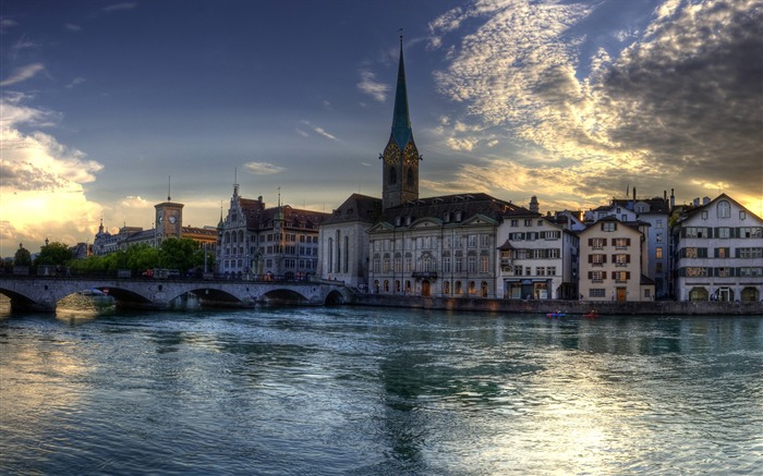 Suisse Rivers Pont-Voyage Europe photographie fond d'écran Vues:9876