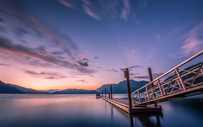 Papéis de Parede de paisagens bonitas do Canadá Harrison Lake Visualizações:28118