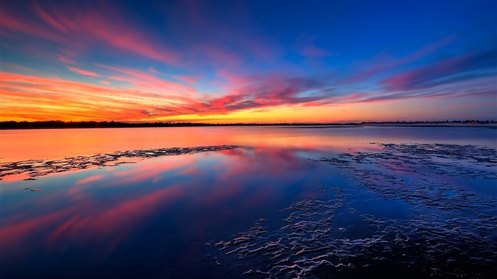 Nature coucher de soleil nuages-Windows 10 HD Fonds d'écran Vues:42613