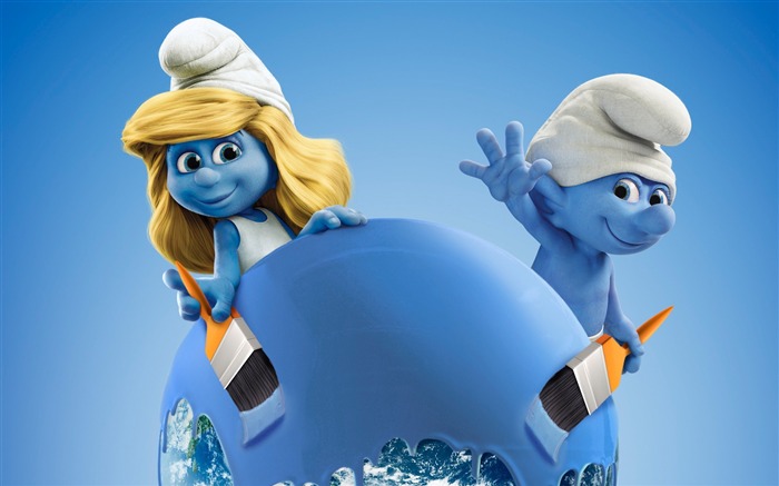 Smurfs The Lost Village 2017 Película Fondo de pantalla HD 03 Vistas:7659