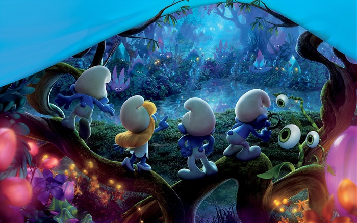 Smurfs The Lost Village 2017 Película Fondo de pantalla HD 04 Vistas:8460