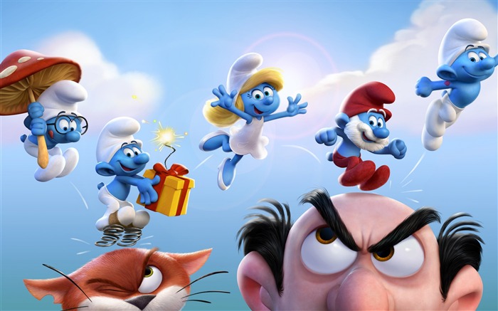 Smurfs The Lost Village 2017 Cartel de la película Fondo de pantalla HD Vistas:18538