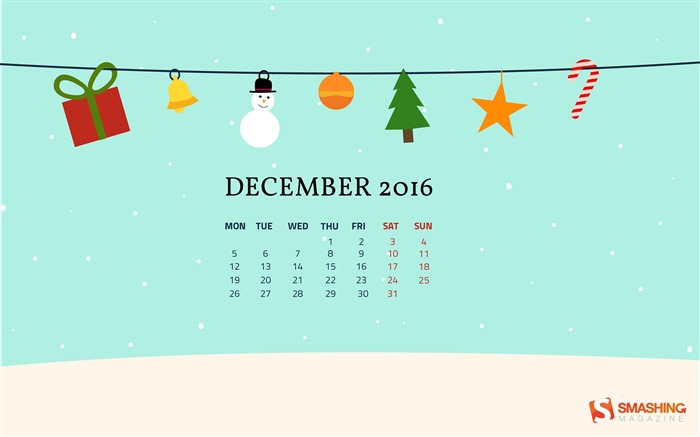 Christmas On The Clothesline-December 2016 Calendar Wallpaper Views:10132 Date:2016/11/30 6:25:48