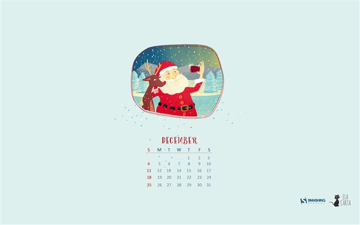 Christmas Selfie-December 2016 Calendar Wallpaper Views:8802 Date:2016/11/30 6:26:30