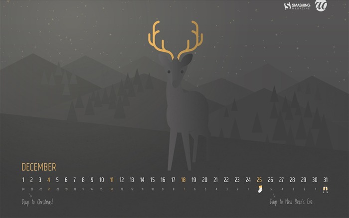 December Darkness-December 2016 Calendar Wallpaper Views:8685 Date:2016/11/30 6:30:28