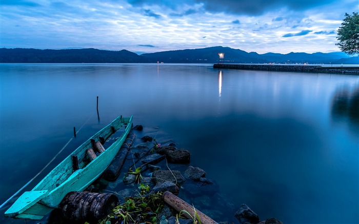 Indonesia Sumatra Rocks Boat Pier Coast-Travel fondo de pantalla HD Vistas:8147