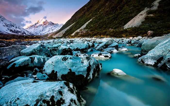 Fondo de pantalla de paisajes de viajes de Nueva Zelanda, Isla Sur 03 Vistas:8321