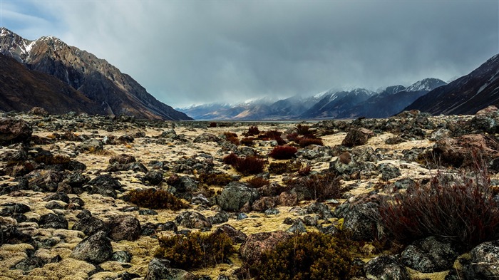 Fondo de pantalla del paisaje de viajes de la isla sur de Nueva Zelanda 11 Vistas:7516