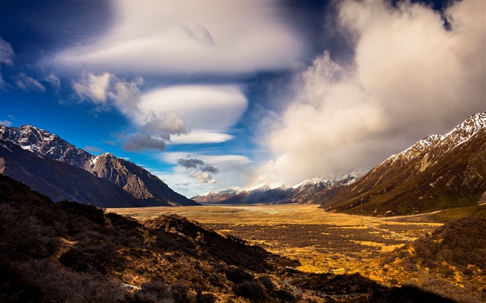 Fondo de pantalla del paisaje de viajes de la isla sur de Nueva Zelanda 17 Vistas:7144