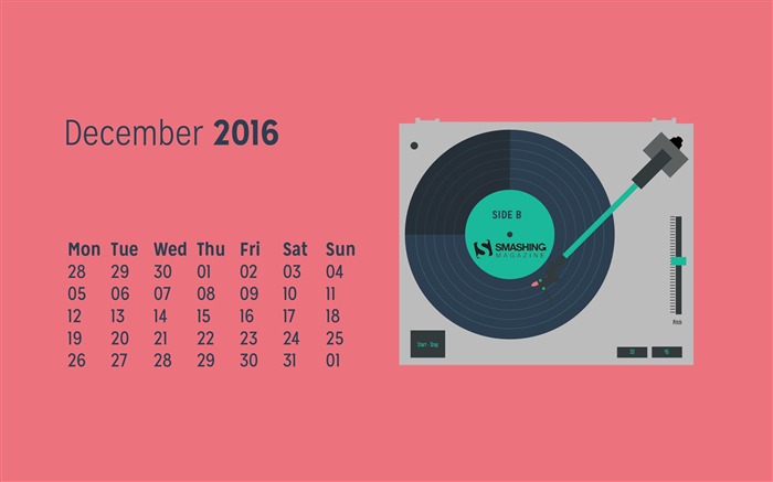 Play The Last Song Of The Year-December 2016 Calendar Wallpaper Views:5454 Date:2016/11/30 6:41:27