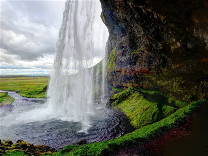 Seljalandsfoss Iceland waterfall-Nature Scenery fondo de pantalla Vistas:9814