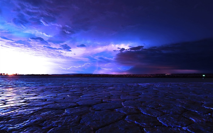 Summer thunderstorms-Nature Scenery fondo de pantalla Vistas:8266