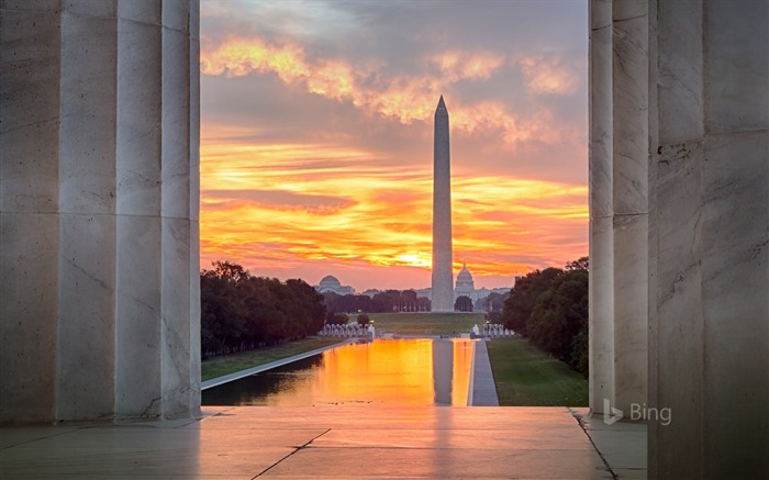 The Washington Lincoln Memorial-2016 Bing Desktop Wallpaper Views:8543 Date:2016/11/13 0:40:45