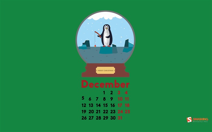 Trapped Inside A Christmas Ball-December 2016 Calendar Wallpaper Views:5997 Date:2016/11/30 6:52:32