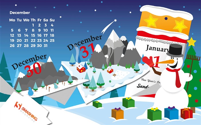 Winter Calendar-December 2016 Calendar Wallpaper Views:5951 Date:2016/11/30 6:55:13