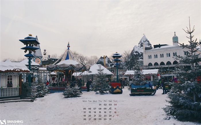 Winter In Copenhagen-December 2016 Calendar Wallpaper Views:7729 Date:2016/11/30 6:56:34