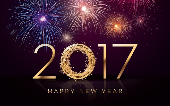 2017 Happy New Year HD Festivals Wallpaper Visualizações:20509